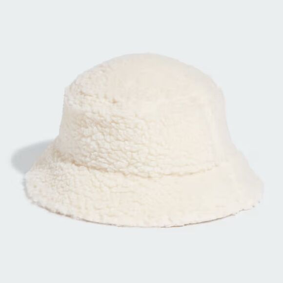 Brand New Adidas Originals White Sherpa Bucket Hat - Picture 2 of 4
